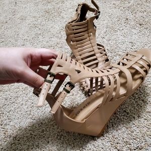 Torrid wedge sandal nude #8